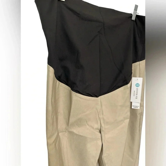 Tribal stitch fix khaki cuffed cropped maternity pants NWT - Picture 4 of 11